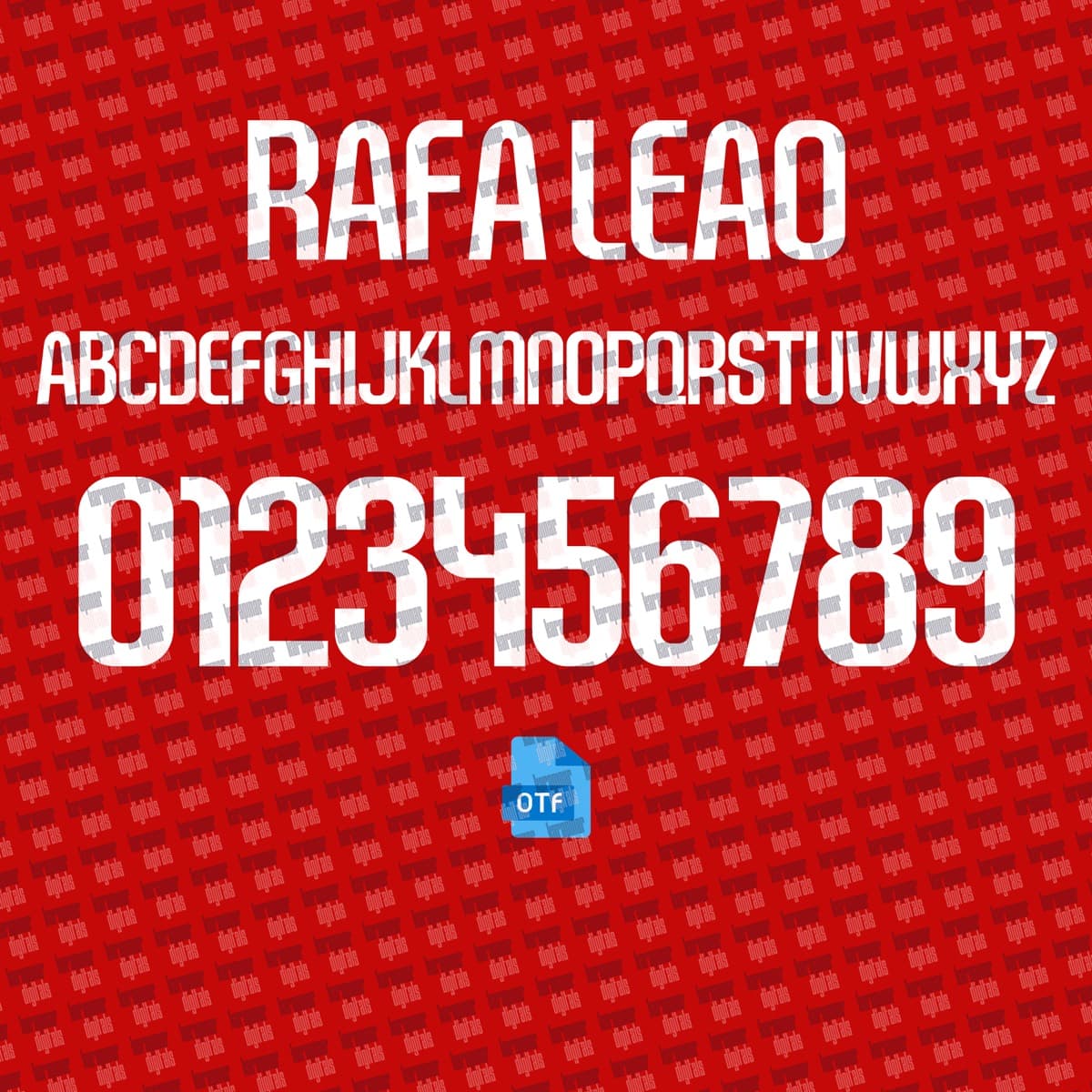 AC Milan UCL 2024 jersey font — font character set preview 5