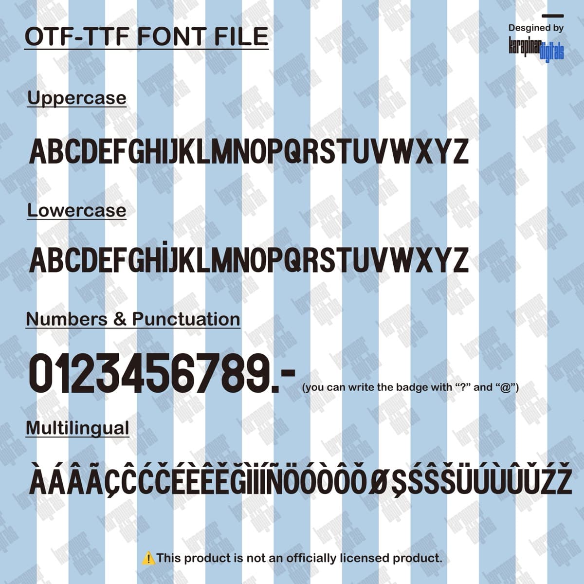 Argentina 50th Anniversary jersey font — letters and numbers specimen 2
