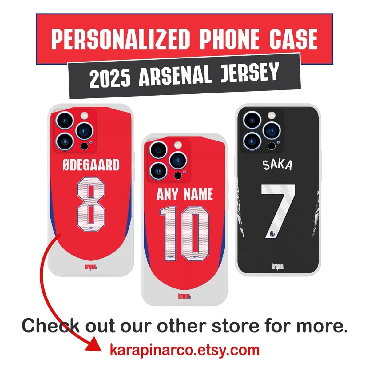 Arsenal 2025 jersey font — typeface detail view 7