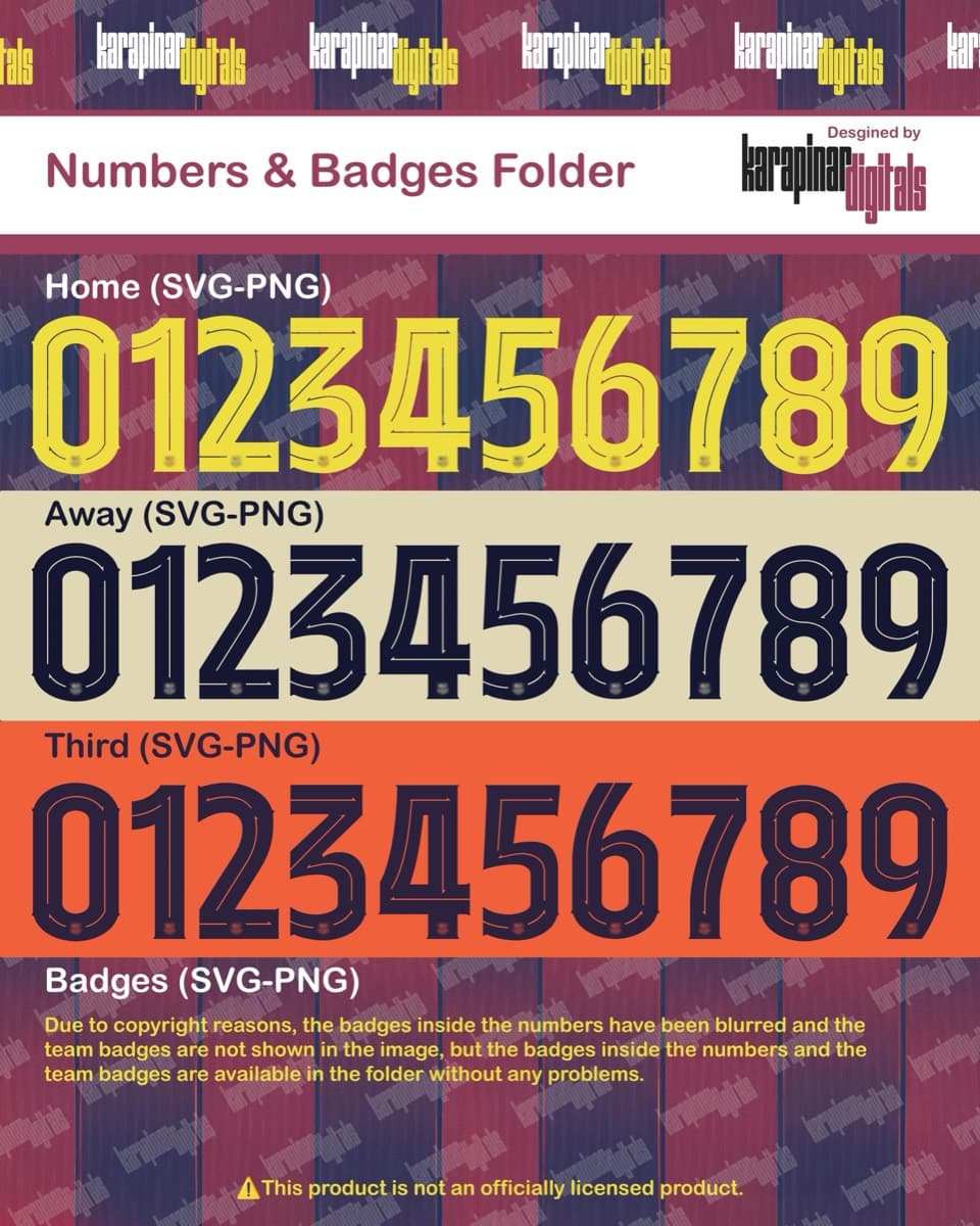 Barcelona 2026 jersey font — typeface detail view 3