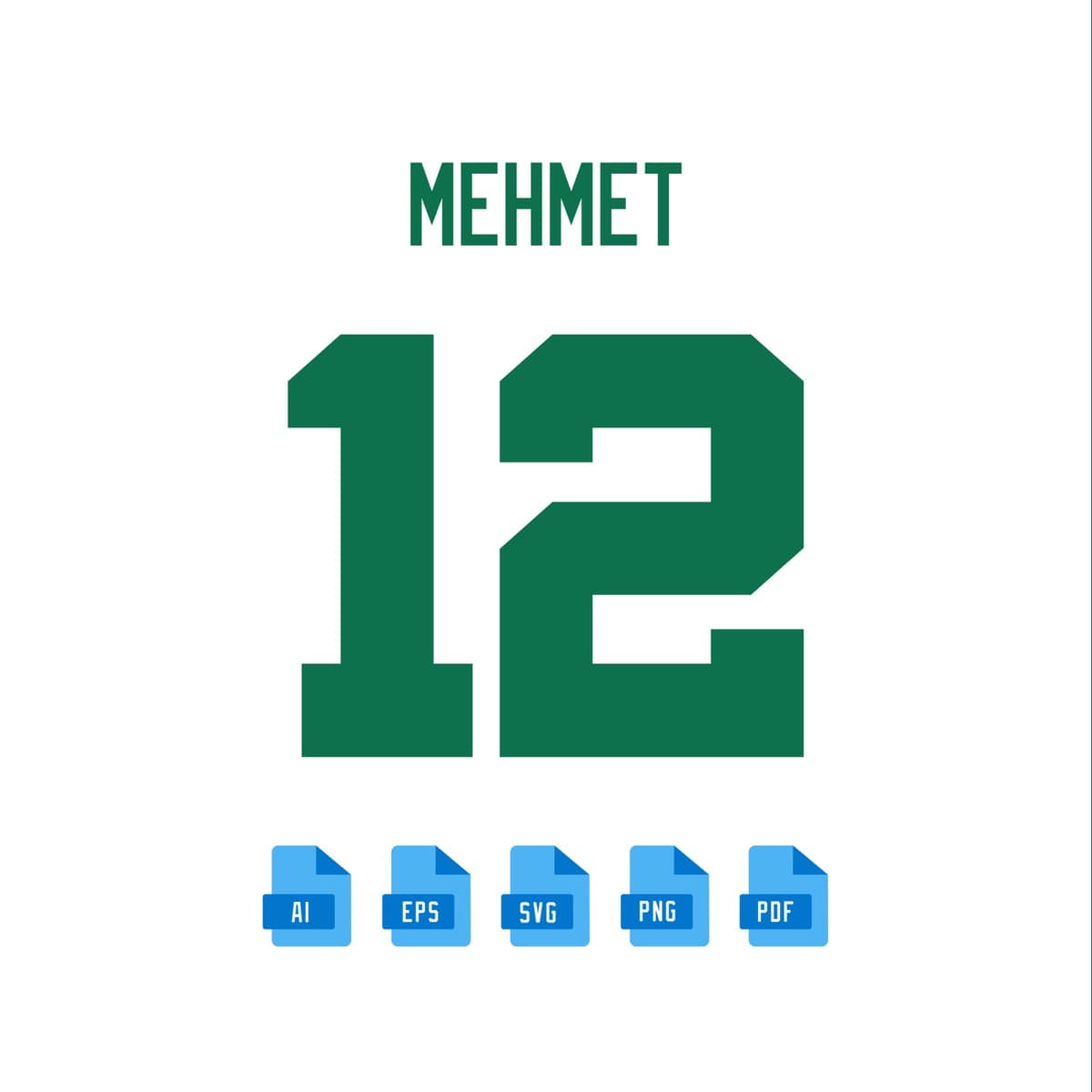 Boston Celtics 2024 jersey font — letters and numbers specimen 2