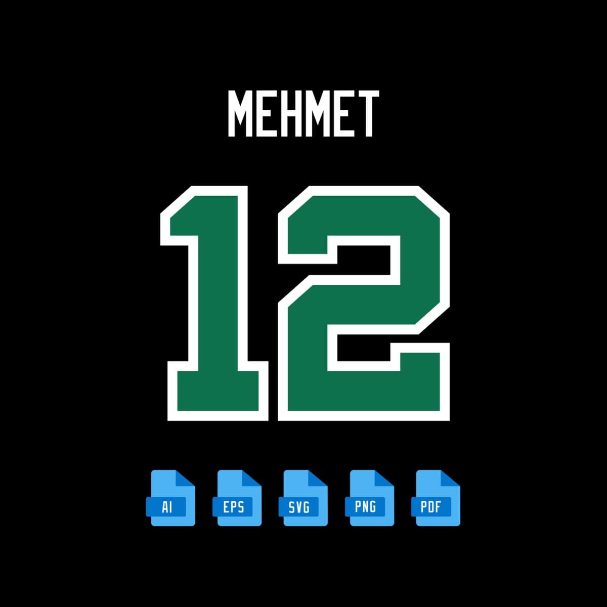 Boston Celtics 2024 jersey font — alphabet and numerals sample 4