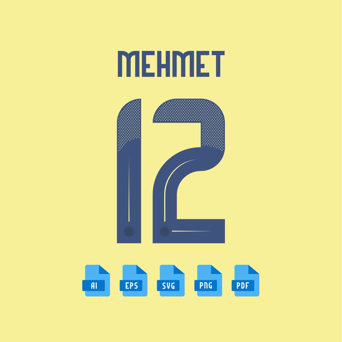 Colombia 2024 jersey font — letters and numbers specimen 2