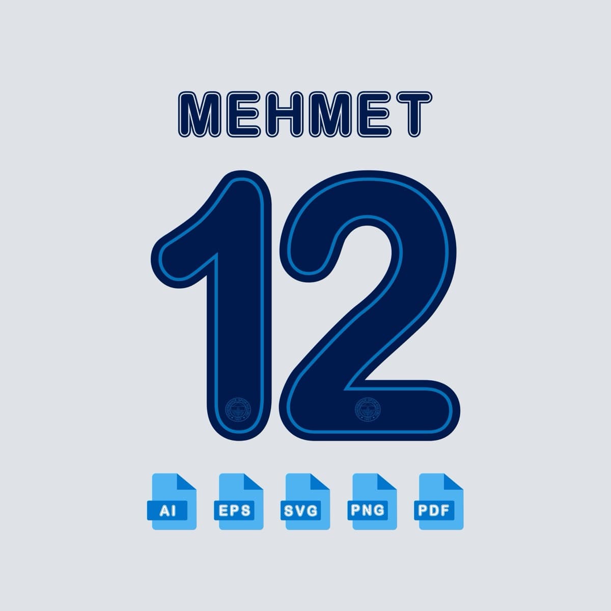 Fenerbahçe 2025 jersey font — typeface detail view 3
