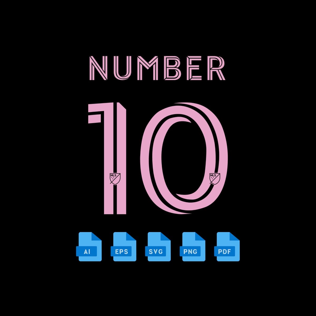 Inter Miami 2025 jersey font — typeface detail view 3