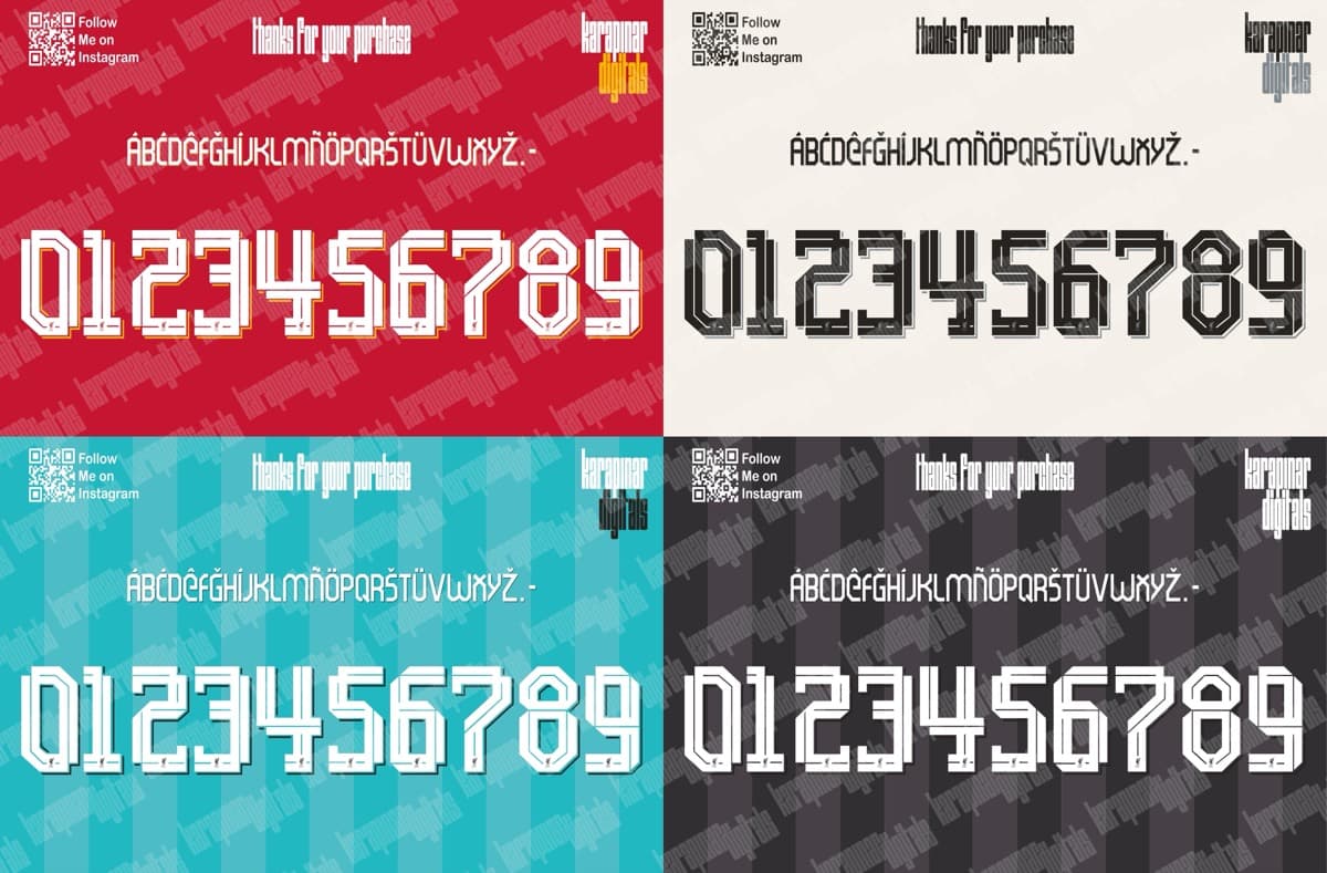 Liverpool 2026 jersey font — typeface detail view 7