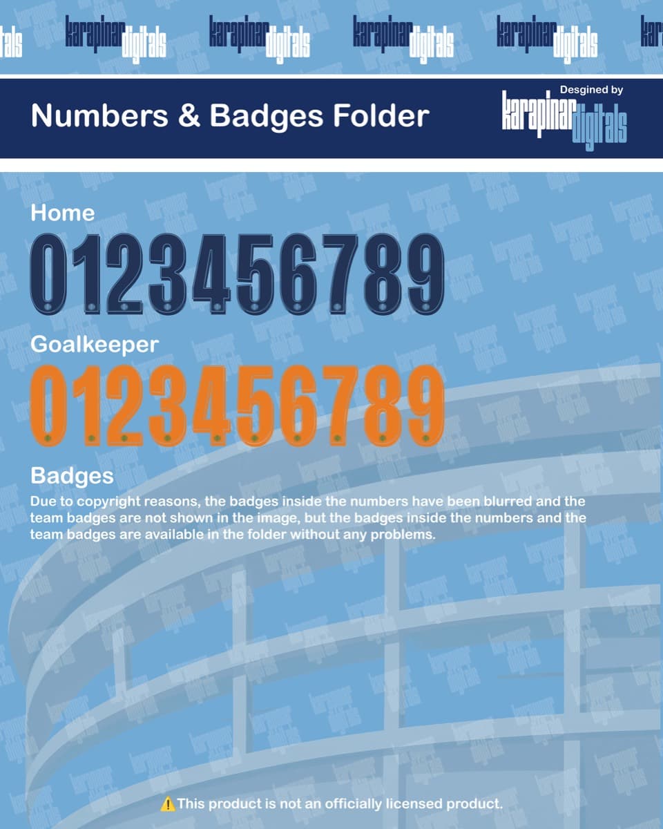 Manchester City 2026 jersey font — typeface detail view 3