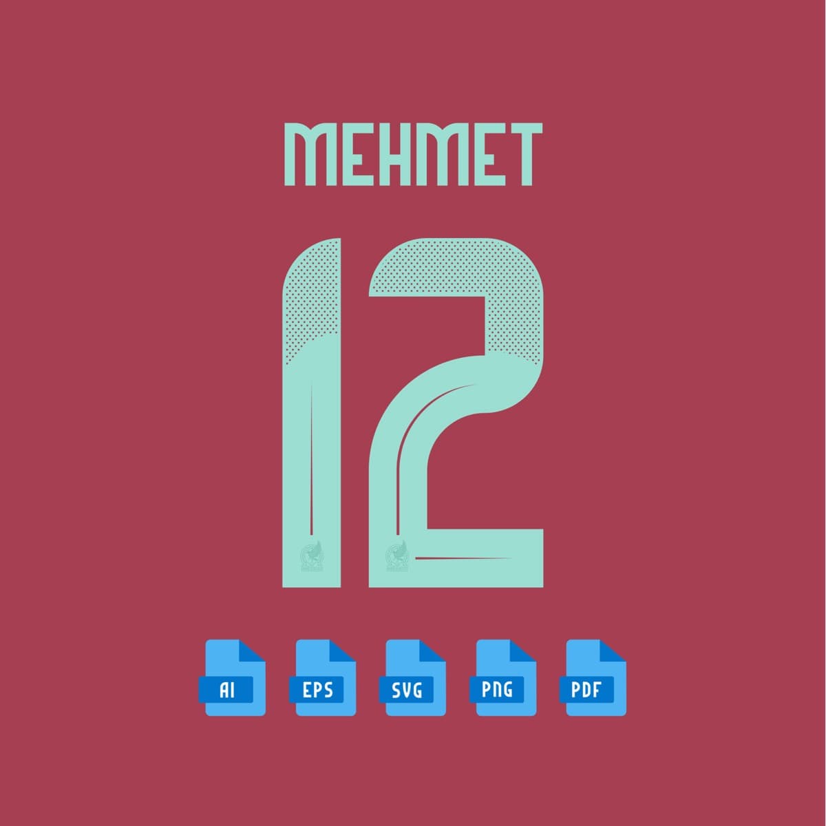 Mexico 2024 jersey font — letters and numbers specimen 2