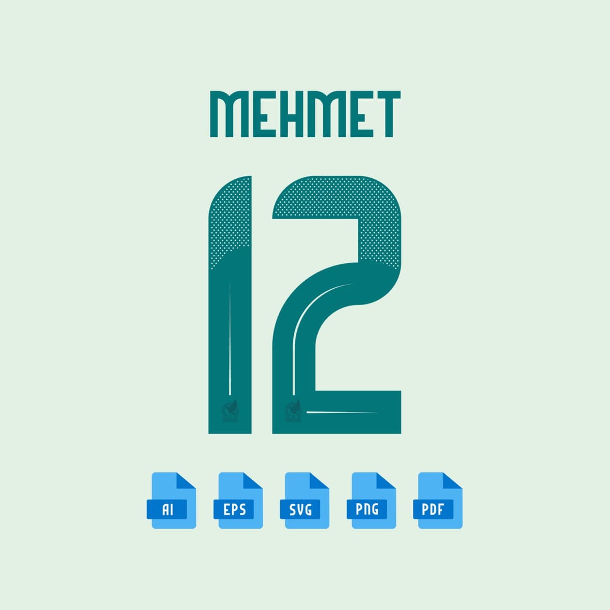 Mexico 2024 jersey font — typeface detail view 3