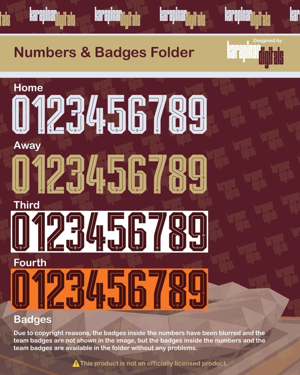 Trabzonspor 2026 jersey font — typeface detail view 3