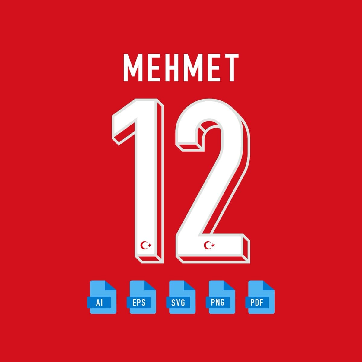 Türkiye EURO 2024 jersey font — typeface detail view 3