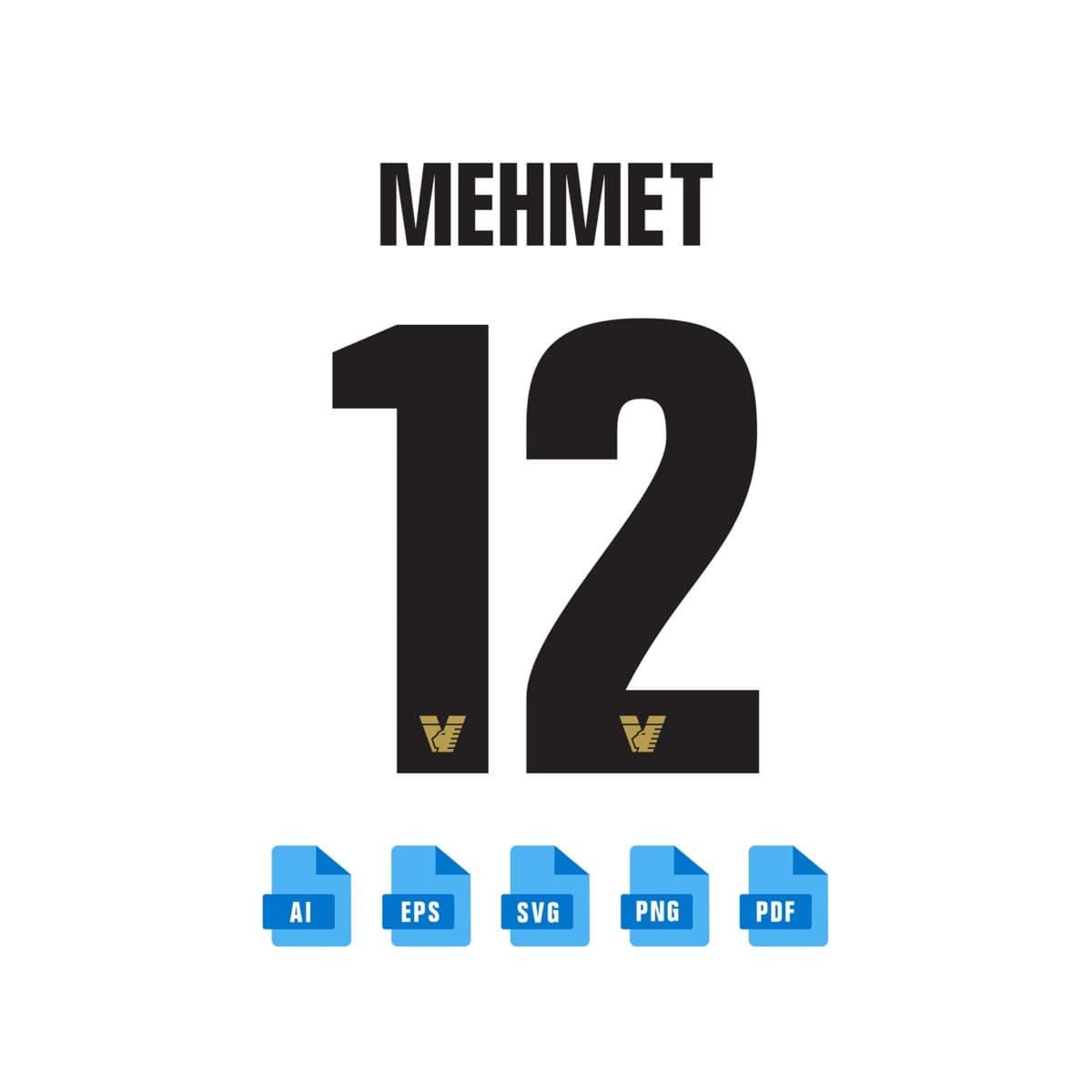 Venezia FC 2024 jersey font — typeface detail view 3